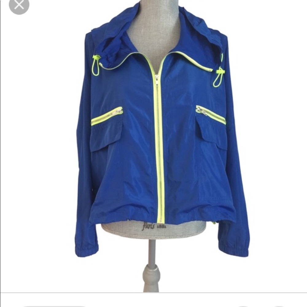Belle Verve Windbreaker with Neon Accents